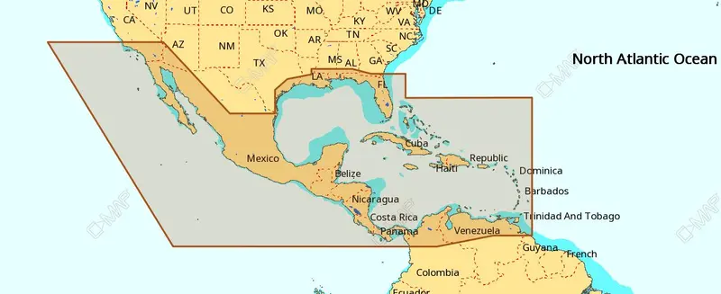 C-Map Na-M027 Max Wide Microsd Central America And Caribbean 1