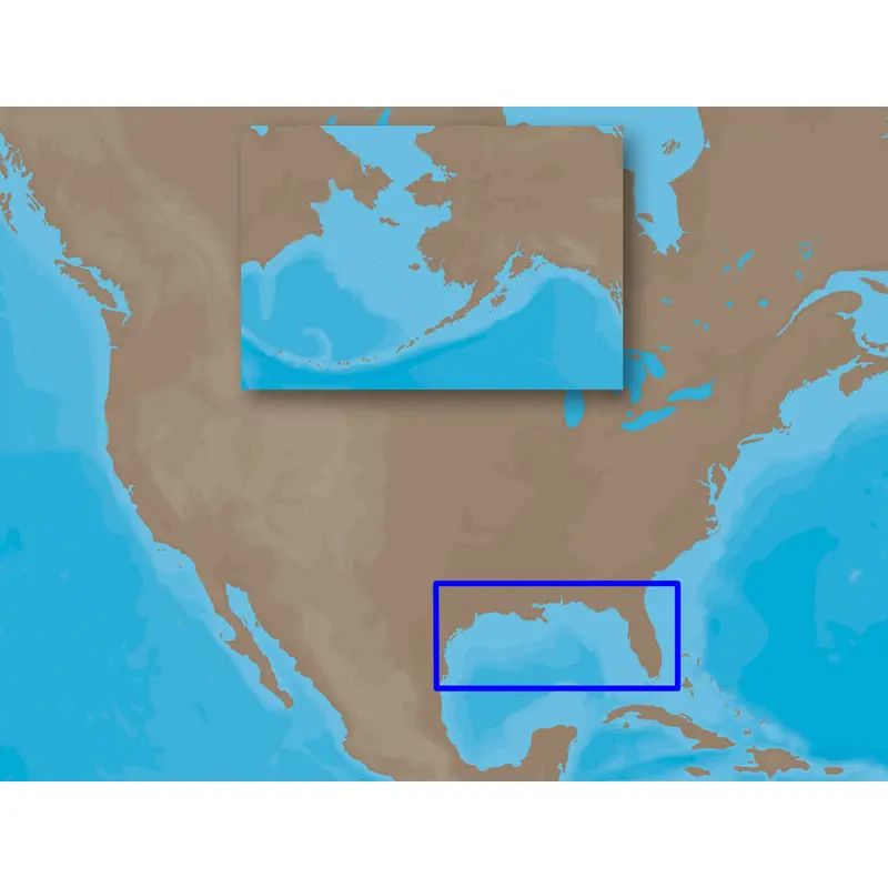 C-Map Na-M420 Max Wide Microsd Gulf Of Mexico Bathymetric 1