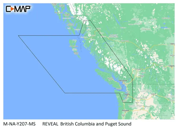 C-Map Reveal Coastal British Columbia And Puget Sound 1