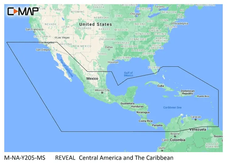C-Map Reveal Coastal Central America Caribbean 1