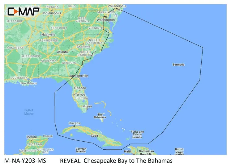 C-Map Reveal Coastal Chesapeake Bay To The Bahamas 1