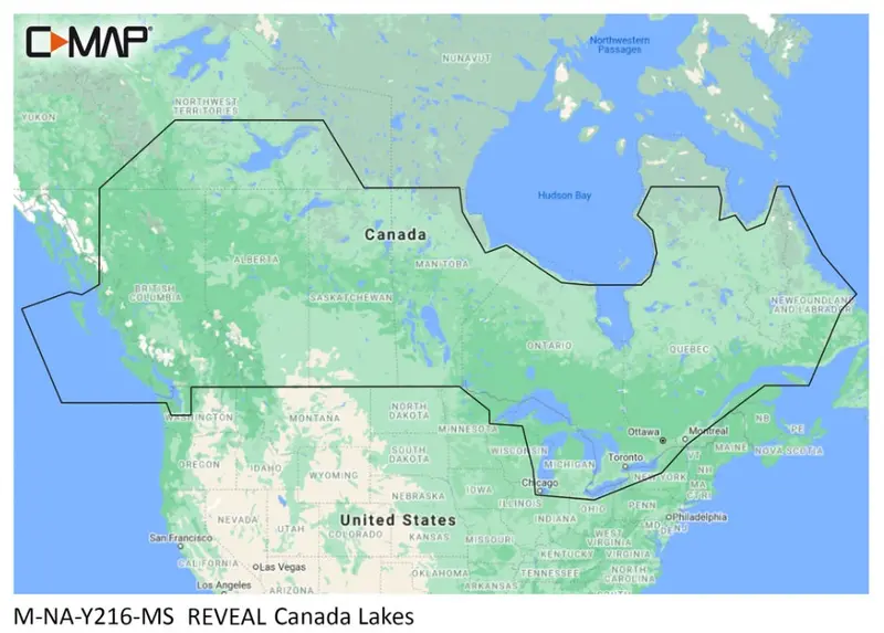 C-Map Reveal Inland Canada Lakes 1