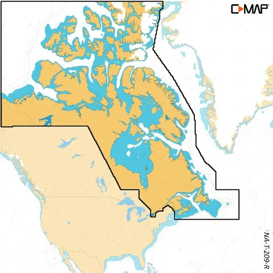 C-Map Reveal X Coastal Canada North And East Microsd 1