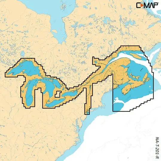 C-Map Reveal X Coastal Great Lakes Microsd 1