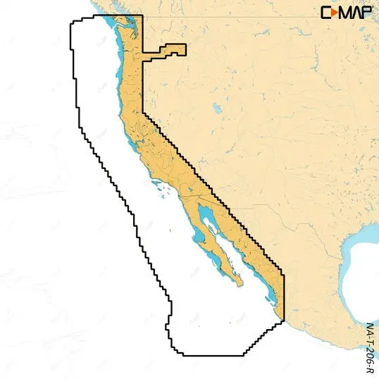 C-Map Reveal X Coastal Us West Coast And Baja Microsd 1