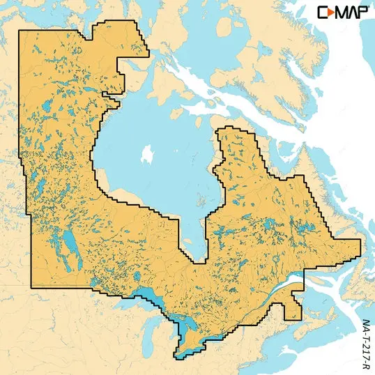 C-Map Reveal X Inland Canada Lakes East Microsd 1