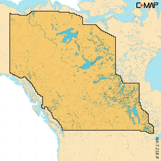 C-Map Reveal X Inland Canada Lakes West Microsd 1