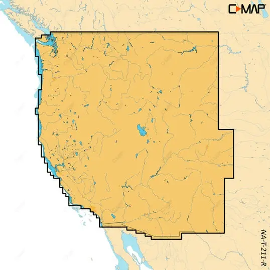 C-Map Reveal X Inland Us Lakes North West Microsd 1
