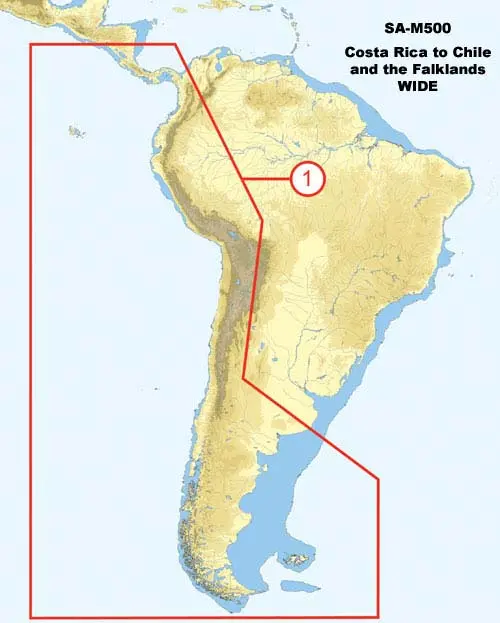 C-Map Sa-M500 Max Wide Sd Costa Rica - Chile - Falklands 1