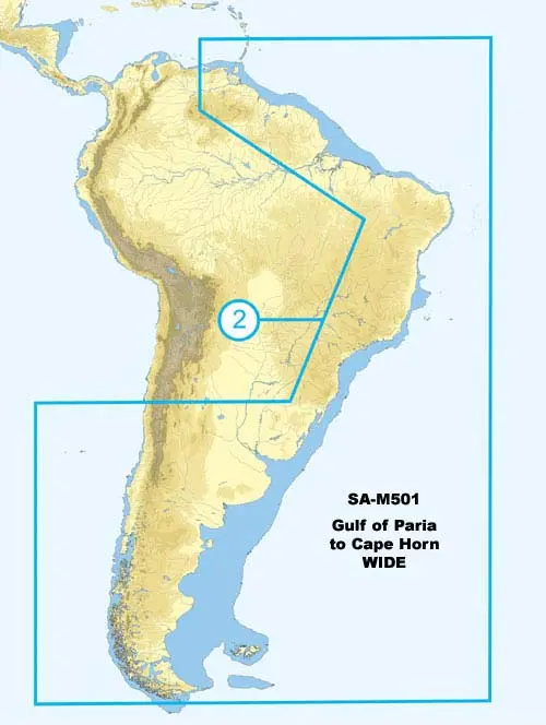 C-Map Sa-M501 Max Wide Sd Gulf Of Paria - Cape Horn 1