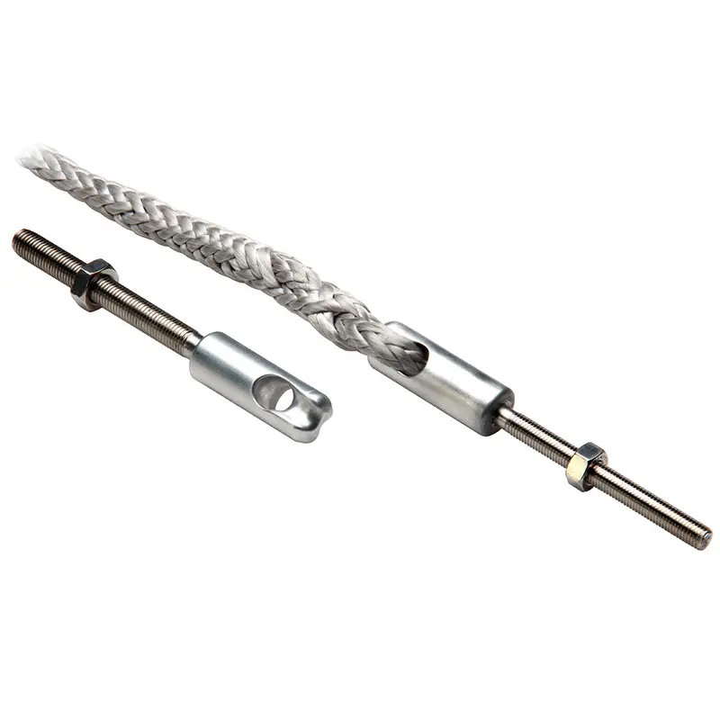 C. Sherman Johnson Splice Eye W/Threded Stud: 1/4"-28 X 2-1/2" Lh W/Splice Eye [20-61] 1