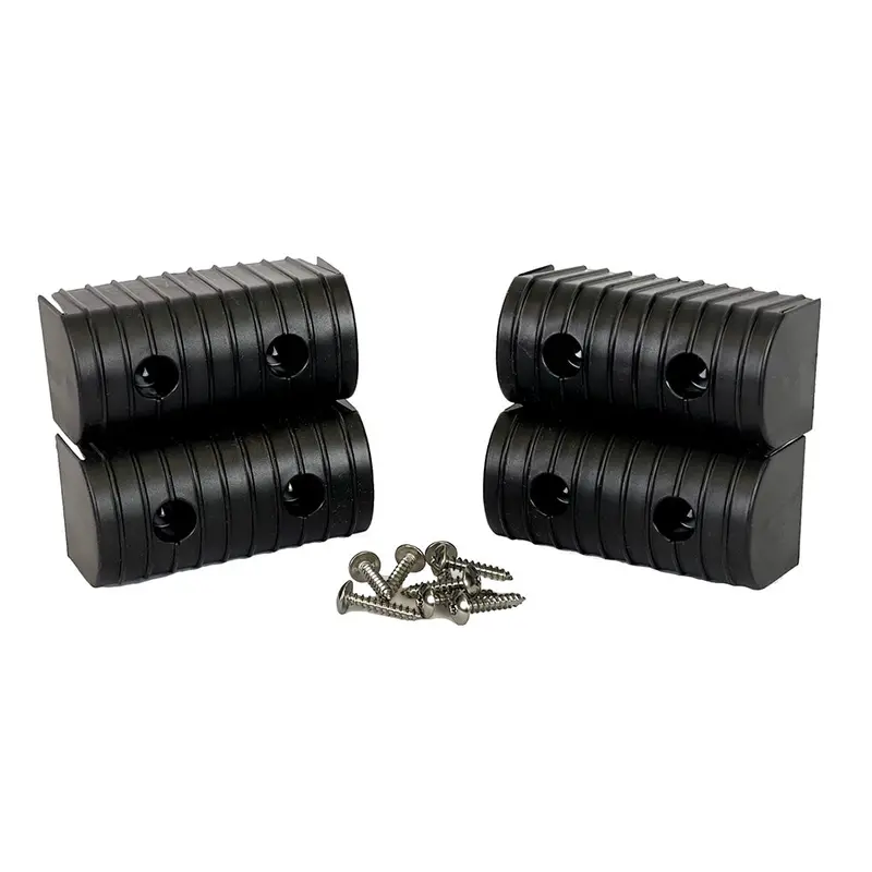 Caliber Bunkwrap End Cap 2X4" Black Accessory Kit W/Stainless Steel Hardware *4-Pack [23051-Bk] 1