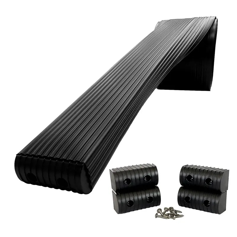 Caliber Bunkwrap Kit - Black 16' X 2" X 4" Roll + 4 Caps + Hrdw Roll + 4 Endcaps  Stainless Steel Hardware [23054-Bk] 1