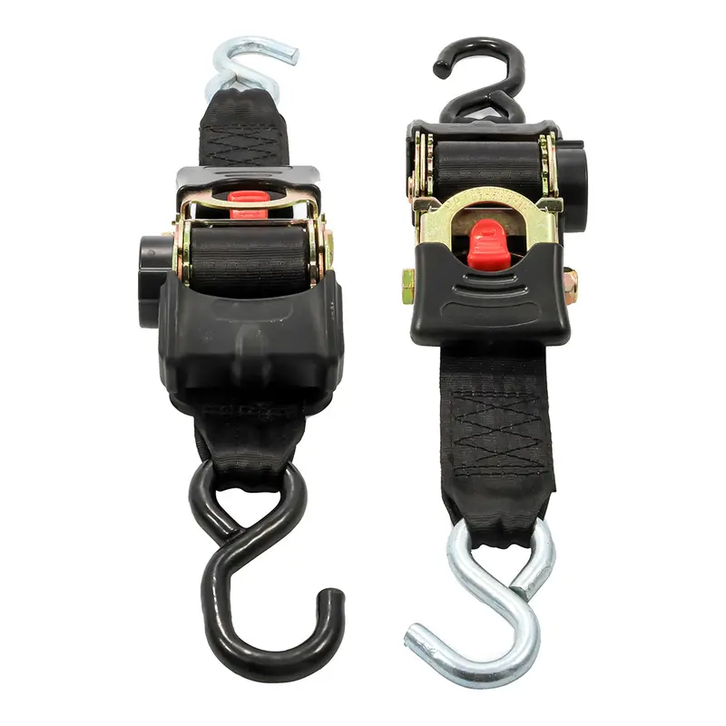 Camco Retractable Tie Down Straps - 2" Width 6 Dual Hooks [50031] 1