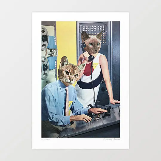 'Cat Espionage' Art Print By Vertigo Artography 1