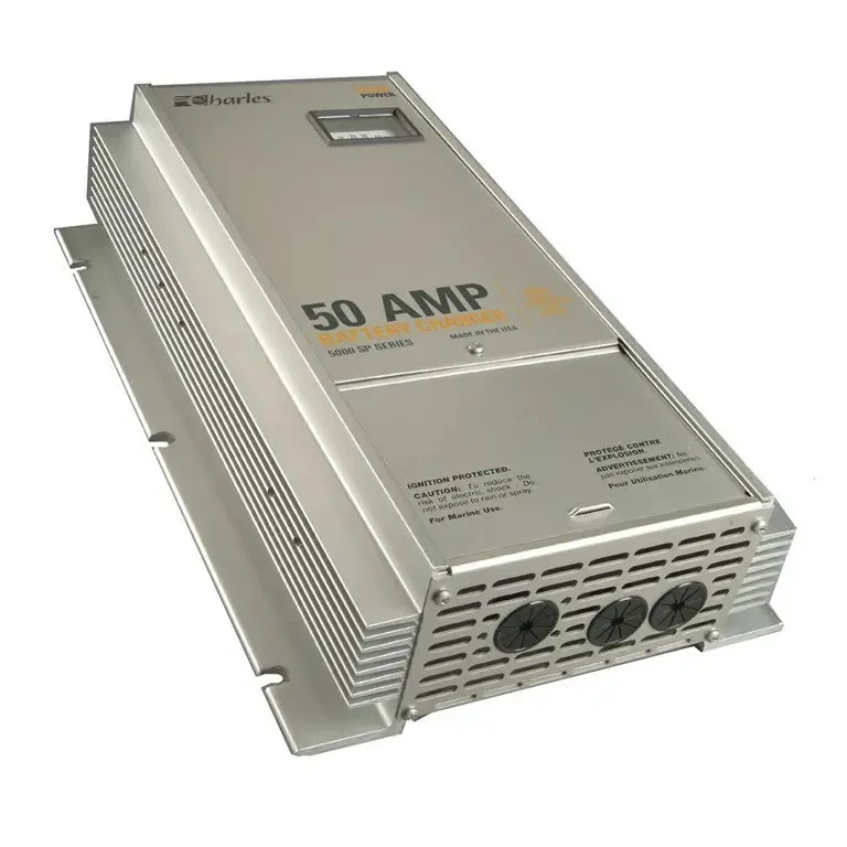 Charles C-Charger 5000 Series 50-Amp 12V 3 Bank Battery Charger 1