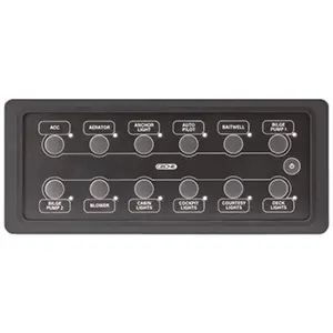 Czone Waterproof Keypad 6X2 Landscape - Black  80-911-0165-00 1