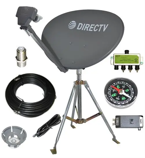 Directv Hd 3D 4K Sl3s Swm Portable Satellite Dish Rv Kit 1