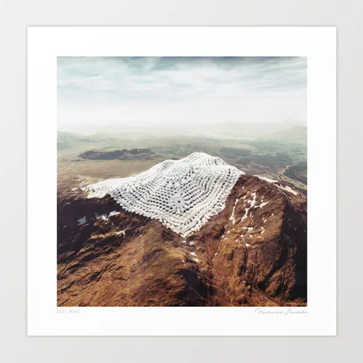 'Doily Peaks' Art Print By Vertigo Artography 1