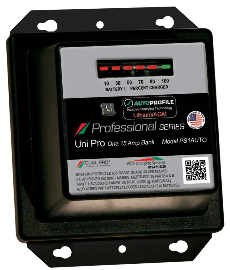 Dual Pro Ps1auto  Battery Charger, Auto Profile 1 Bank 15 Amps 1