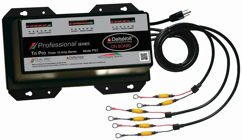 Dual Pro Ps3 Battery Charger 3 Bank 45 Amps 1