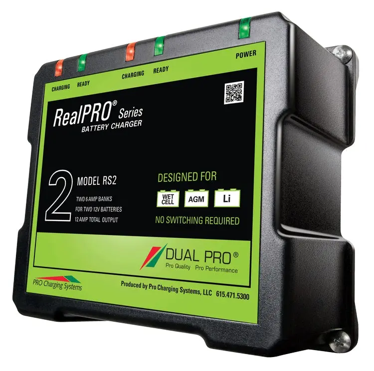 Dual Pro Rs2 Battery Charger 2 Bank 12 Amps 1