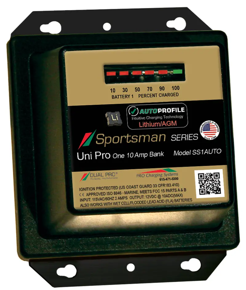 Dual Pro Ss1auto Battery Charger, Auto Profile 1 Bank 10 Amps 1