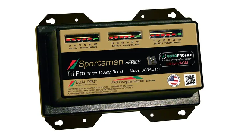 Dual Pro Ss3auto Battery Charger, Auto Profile 3 Bank 30 Amps 1