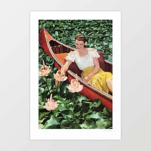 Fingers For Lily Art Print By Vertigo Artography | Surreal Vintage Wall Art Edgy Nature Decor 1