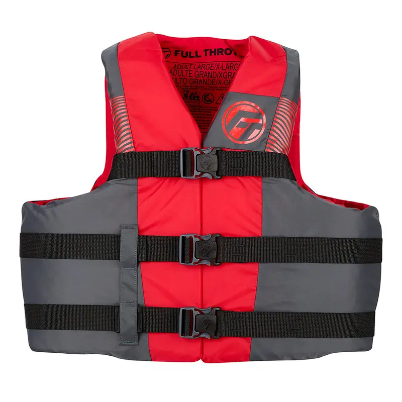Full Throttle Adult Nylon Life Jacket - 2X/4X - Red/Black [112200-100-080-26] 1