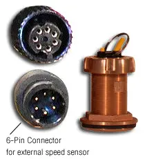 Furuno 235Dt-Mse Low Profile Bronze Thru-Hull  Depth And Temp Nmea0183 Smart Sensor 1