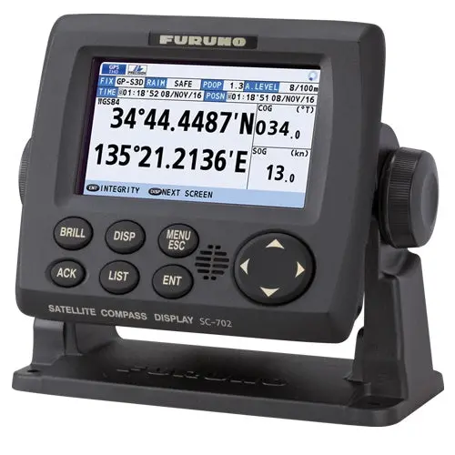Furuno Sc130 Satellite Compass 4.3In Color Lcd Display 3 Gps Antenna Receivers 1