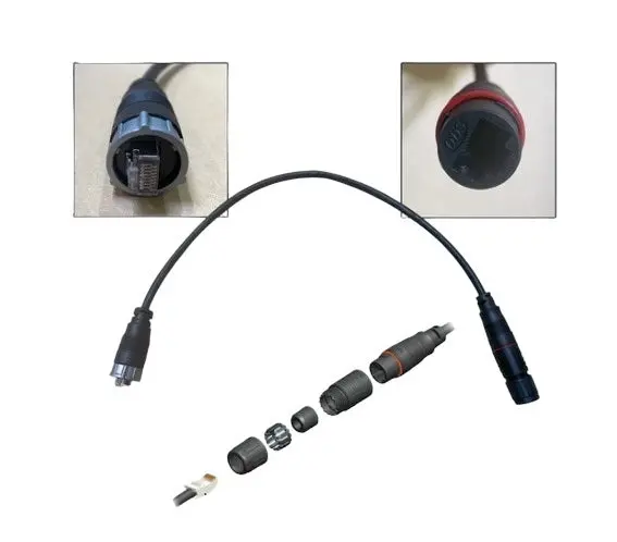 Furuno Wrj-Adp-05M 0.5M Waterproof Rj45 Male To Rj45 Adapter Cable 1