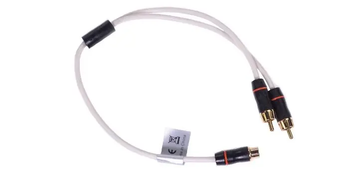 Fusion Ms-Rcaym 1Female-2Male Shielded Twisted Rca Y-Cable 1