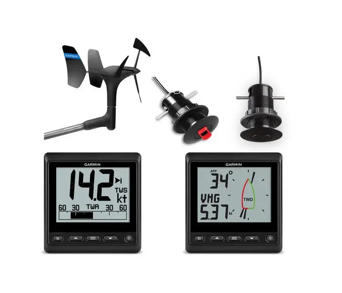 Garmin Gnx Wired Sail Pack With 43Mm Thru Hull Sensors 1