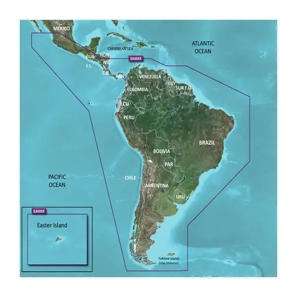 Garmin Hxsa600x G3 Micro South America Coastal Chart 1