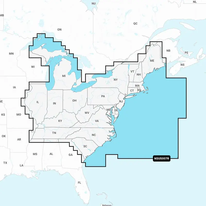 Garmin Navionics+ Nsus007r U.S. East [010-C1291-20] 1