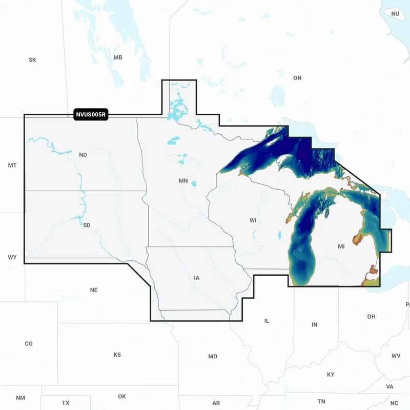 Garmin Nvus005r Navionics+ Vision+ U.S. North Microsd 1