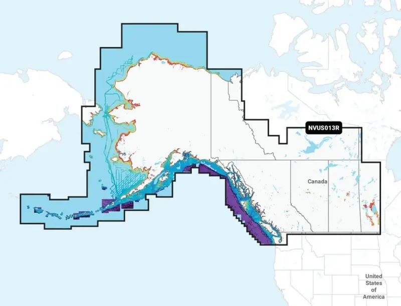Garmin Nvus013r Navionics+ Vision+ Canada West & Alaska Microsd 1