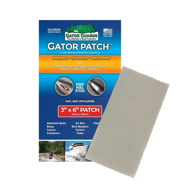 Gator Guard Gator Patch 3In X 6In Uv Cured Fiberglass Reinforced Repair Patch 1