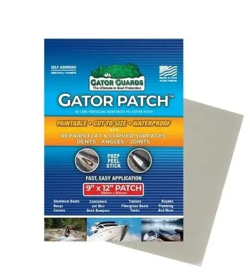 Gator Guard Gator Patch 9In X 12In Uv Cured Fiberglass Reinforced Repair Patch 1