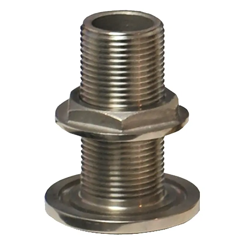 Groco 1" Nps Npt Combo Stainless Steel Thru-Hull Fitting W/Nut [Th-1000-Ws] 1