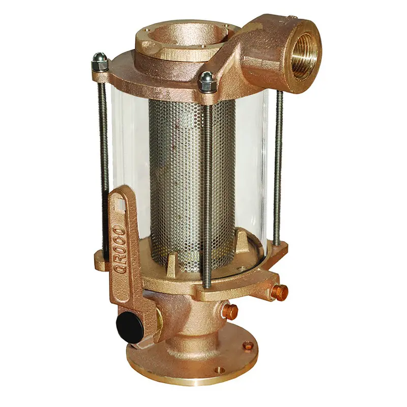 Groco 3/4" Ball Valve/Seacock  Raw Water Strainer Combo [Bvs-750] 1