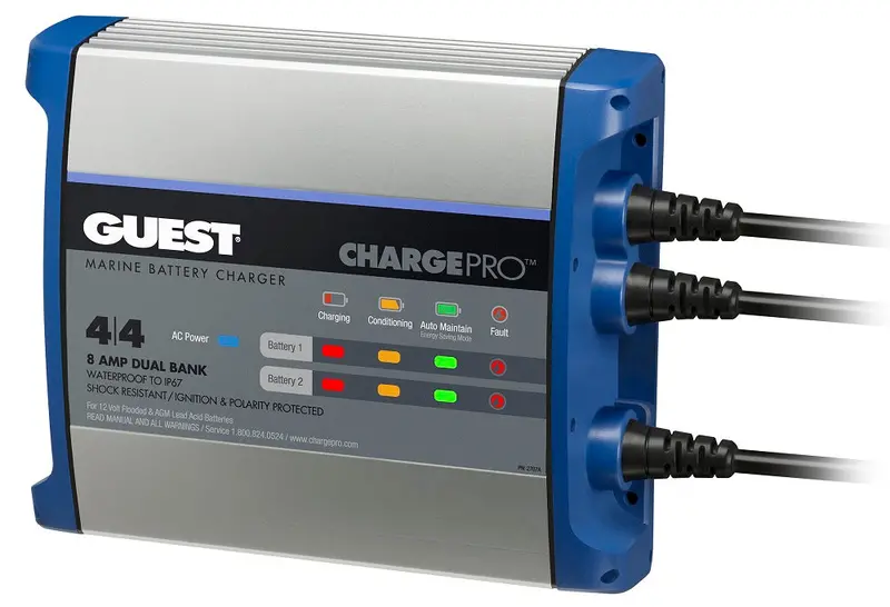Guest 2707A 8A 2 Bank 120V Input Battery Charger 1