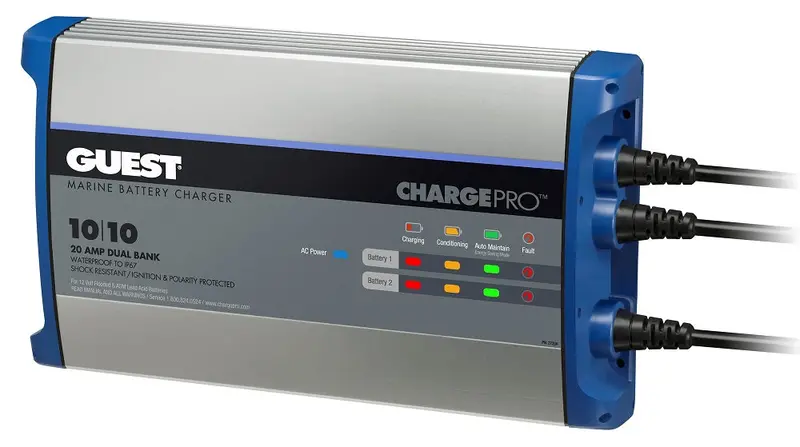 Guest 2720A 20A 2 Bank 120V Input Battery Charger 1