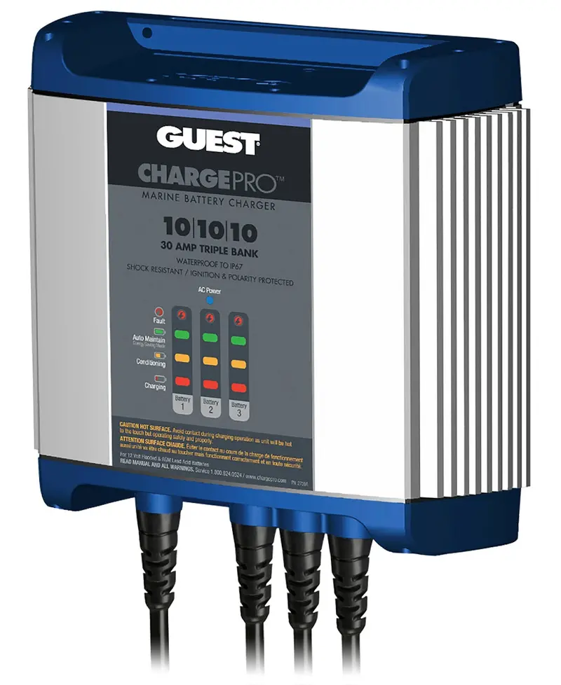 Guest 2731A 30A 3 Bank 120V Input Battery Charger 1