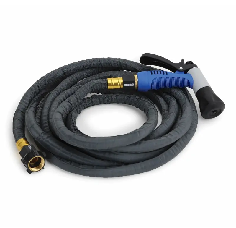 Hosecoil Stainlees Steel Pro 10Ft Gray Hose Kit 1