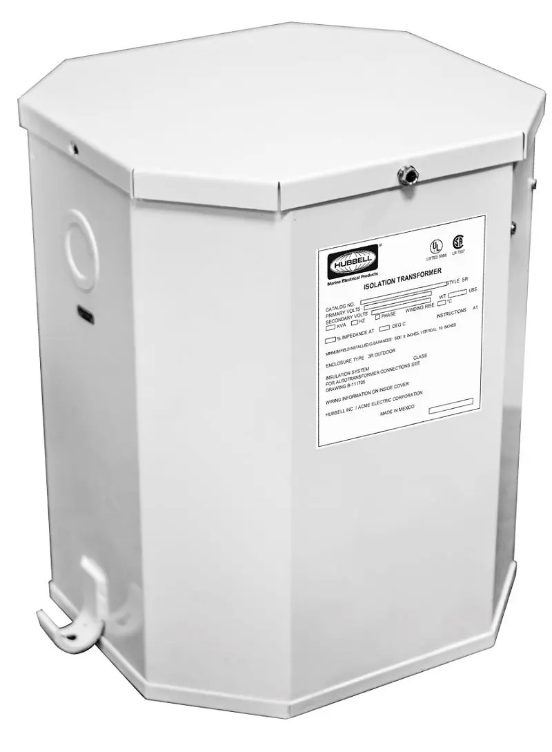 Hubbel Hbl100aitw 25Kva 60Hz Isolation Transformer White 1