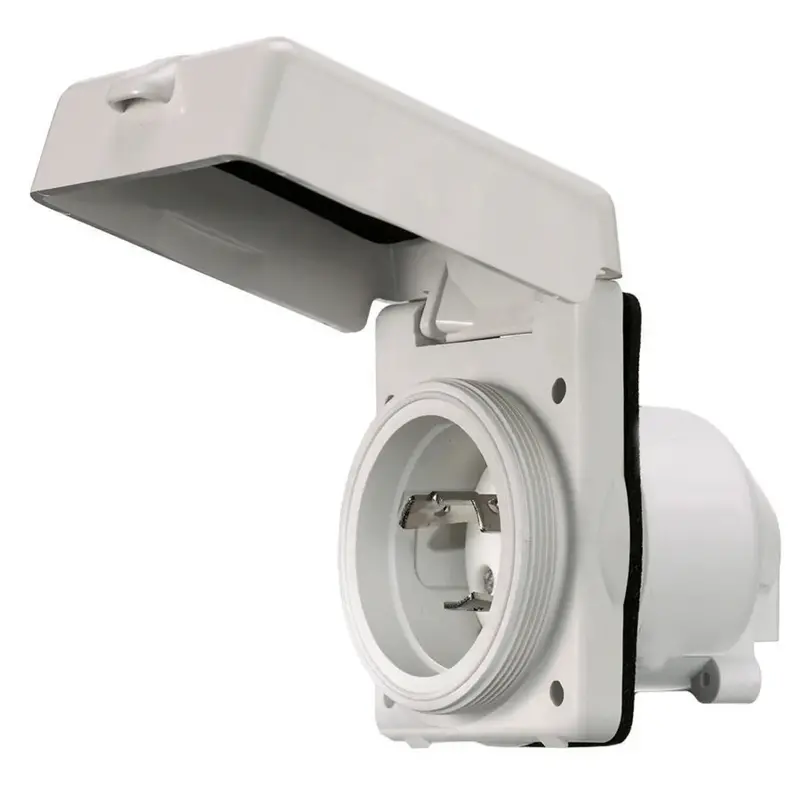 Hubbell Hbl303nmbl 30A Inlet Boatside Polycarb 1