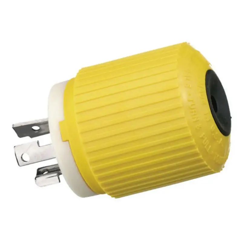 Hubbell Hbl328dcp 30A 28V Dc Locking Connector Male Yellow 1